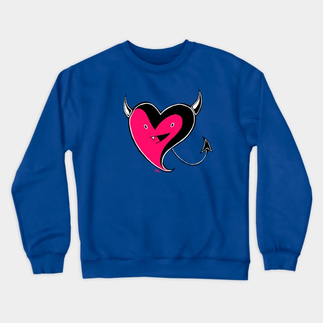 Li'l Vamp Devil Heart Crewneck Sweatshirt by Indi Martin